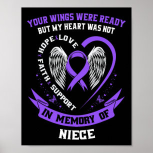 Loss Niece Overdose Awareness Day Items Addiction  Poster