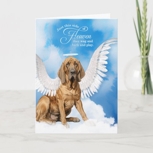 Loss of a Dog Bloodhound Angel Pet Sympathy