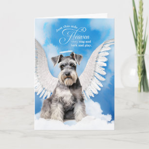 Loss of a Dog Schnauzer Angel Pet Sympathy Card