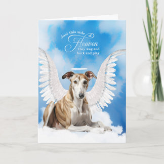 Loss of a Greyhound Dog Pet Sympathy Card