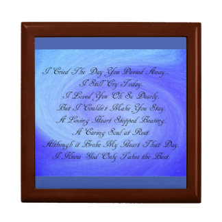 Loss of a Loved One Keepsake Box