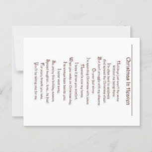 Loss of a Loved One Postcard