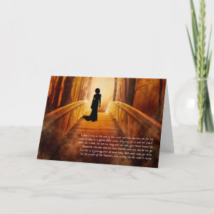 Loss of a Partner Sympathy Golden Bridge FEMALE Card