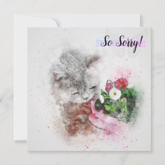 Loss of a Pet Cat Card