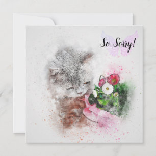 Loss of a Pet Cat Card