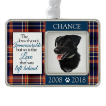 Loss of a Pet Custom Memorial Dog
