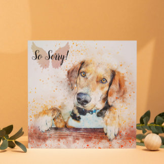 Loss of a Pet  Dog Card