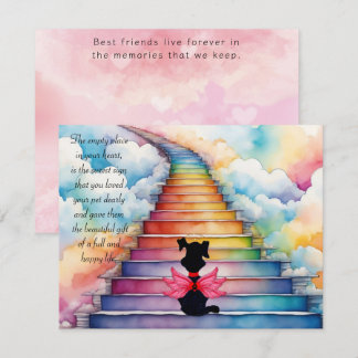 Loss of a Pet Dog Sympathy Greeting Card