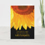Loss of a Spouse Sunflower Sympathy Card
