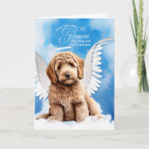 Loss of a Yellow Labradoodle Dog Pet Sympathy