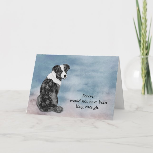 Loss of Australian Shepherd Condolence Card (Front)