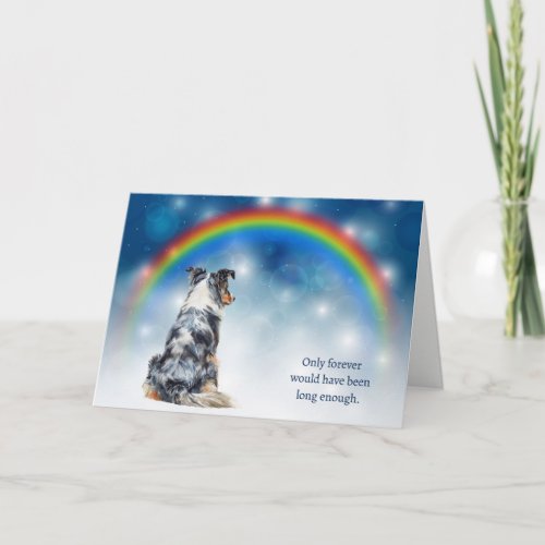 Loss of Australian Shepherd Night Lights Sympathy