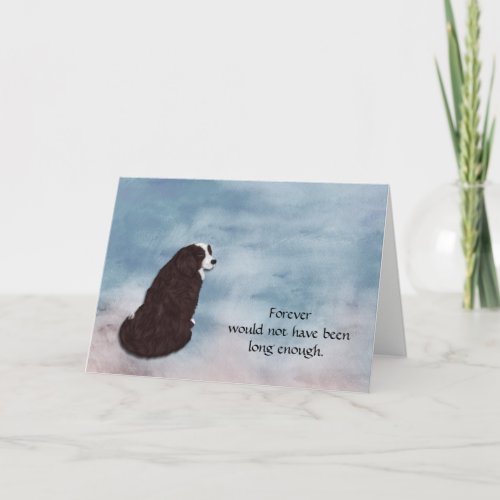 Loss of Bernese Mountain Dog Sympathy Card