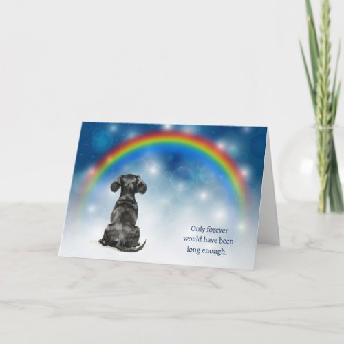 Loss of Black Dachshund Dog Night Lights Sympathy