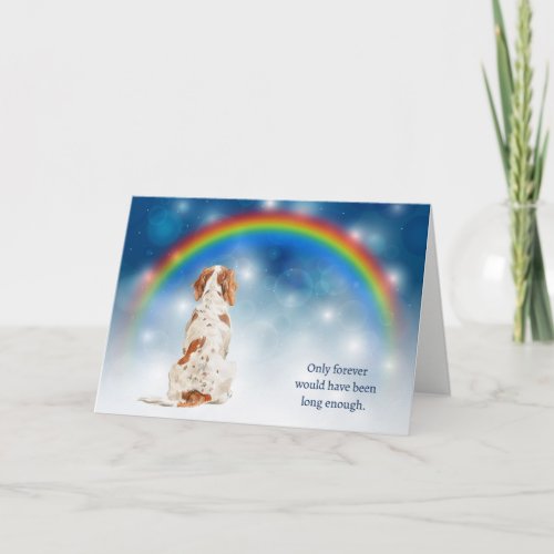 Loss of Brittany Dog Night Lights Sympathy