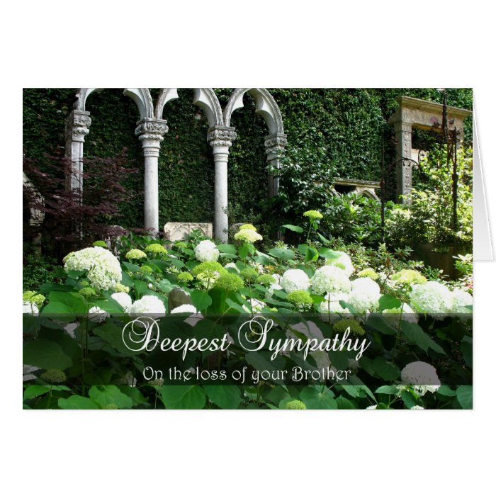 Loss Of Brother With Deepest Sympathy Card Zazzle