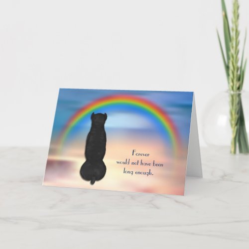 Loss of Cane Corso Dog Rainbow Sympathy Holiday Card