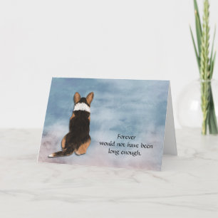 Loss of Cardigan Corgi Condolence Sympathy Card