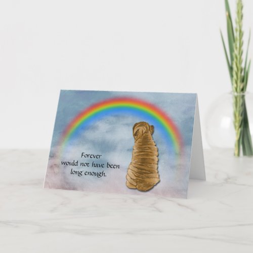 Loss of Chinese Shar_Pei Dog Sympathy Card