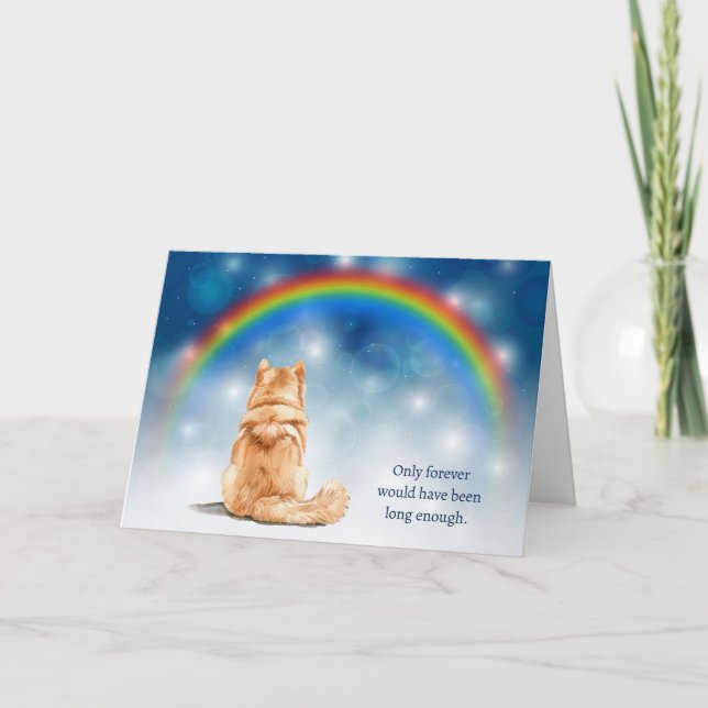 Loss of Chow Chow Dog Night Lights Sympathy Holiday Card (Front)