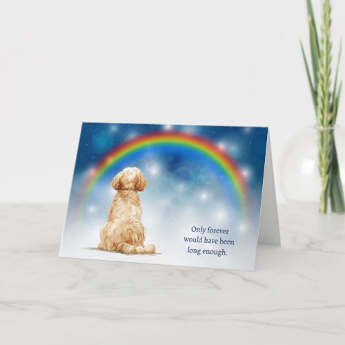 Loss of Cockapoo Night Lights Rainbow Sympathy