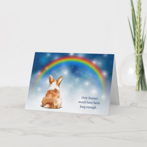 Loss of Corgi Dog Night Lights Sympathy