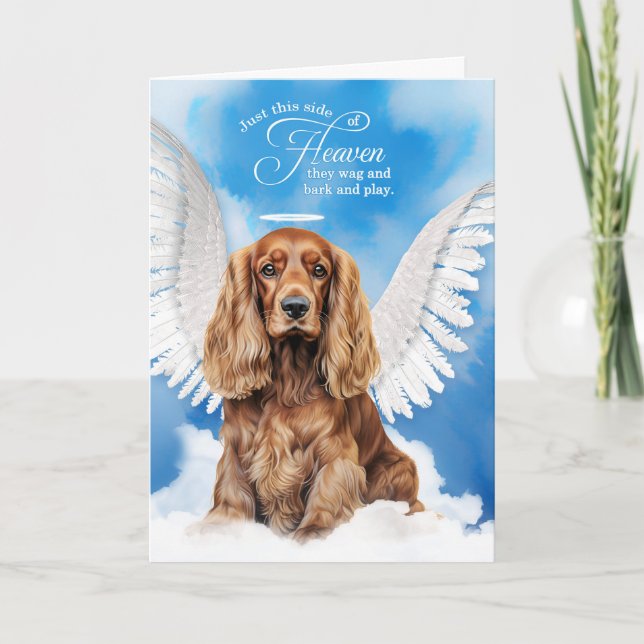 Loss of Dog Cocker Spaniel Pet Sympathy Card (Front)