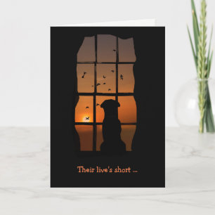 Loss of Dog, Dog Sympathy Card, Sympathy Card
