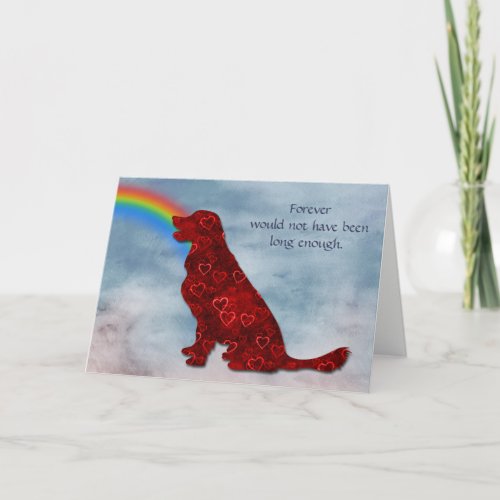 Loss of Dog Rainbow Sympathy Card