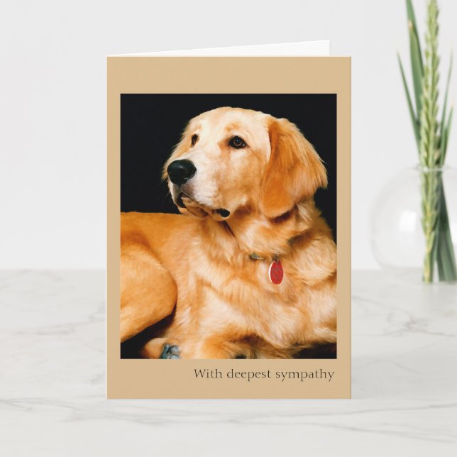 Loss of Dog Sympathy Card (Front)
