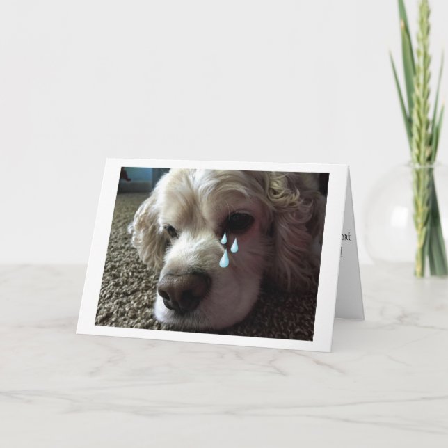 LOSS OF "FAMILY PET" SYMPATHY CARD (Front)