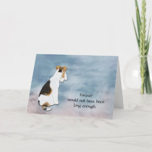 Loss of Fox Terrier Condolence Sympathy Card
