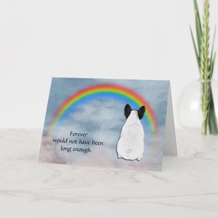 Loss of French Bulldog Sympathy Card | Zazzle