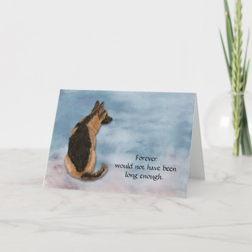 Loss of German Shepherd Dog Sympathy Card