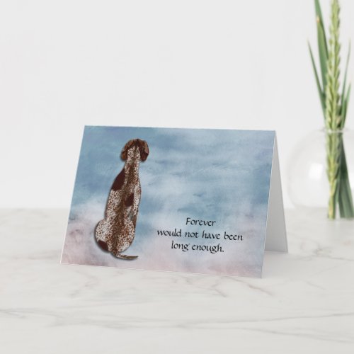 Loss of German Shorthaired Pointer Sympathy Card