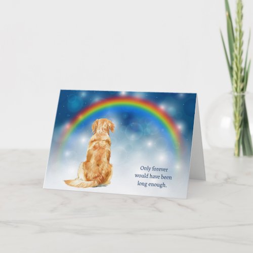 Loss of Golden Retriever Dog Night Lights Sympathy