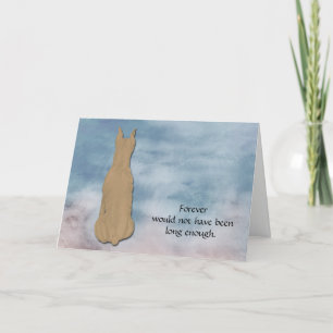 Loss of Great Dane Condolence Sympathy Card