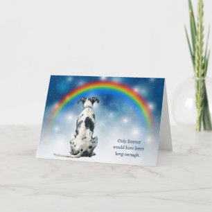 Loss of Great Dane Dog Night Lights Sympathy Holiday Card