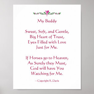 Loss of Horse Sympathy Poster
