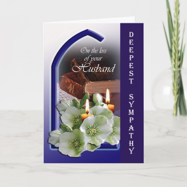 Loss of Husband - Condolences on your loss Card (Front)