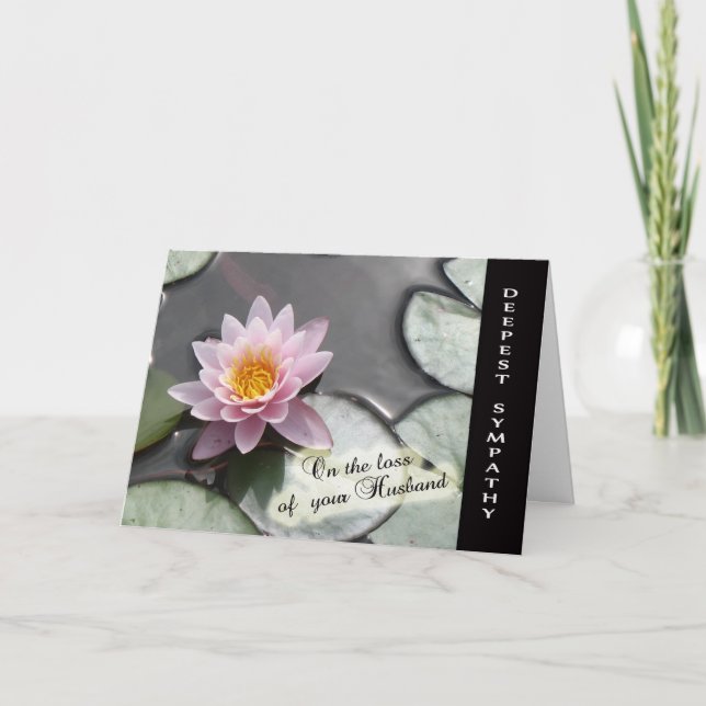 Loss of Husband - Condolences on your loss Card (Front)