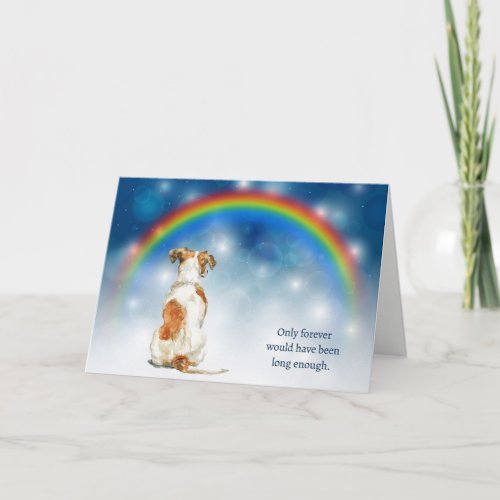 Loss of Jack Russell Terrier Night Lights Sympathy