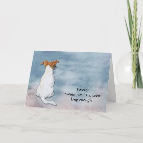 Loss of Jack Russell Terrier Sympathy Card