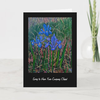 Loss of Job  Iris Card by Julia Morrill