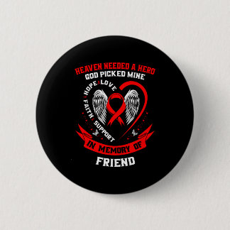 Loss Of Loved One Friend Heart Disease Awareness P Button