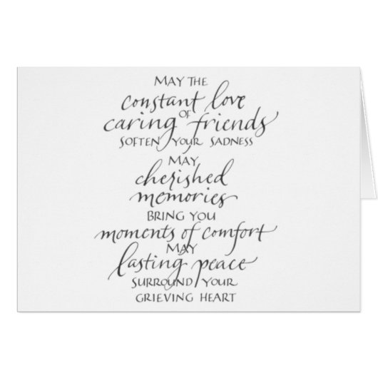 **LOSS OF LOVED ONE** MEMORIES TO CHERISH CARDS (Front Horizontal)