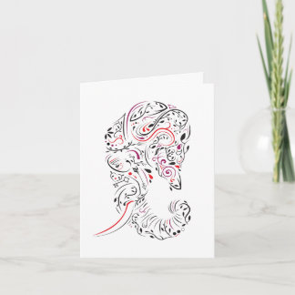 loss of mother elephant ornate sympathy card