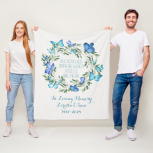 Loss Of Mother Memorial Blanket Butterfly Appear