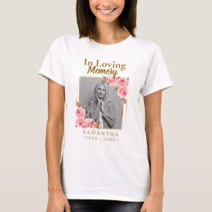 Loss of Mother Photo In Loving Memory T-Shirt
