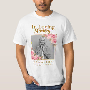 Loss of Mother Photo In Loving Memory T-Shirt